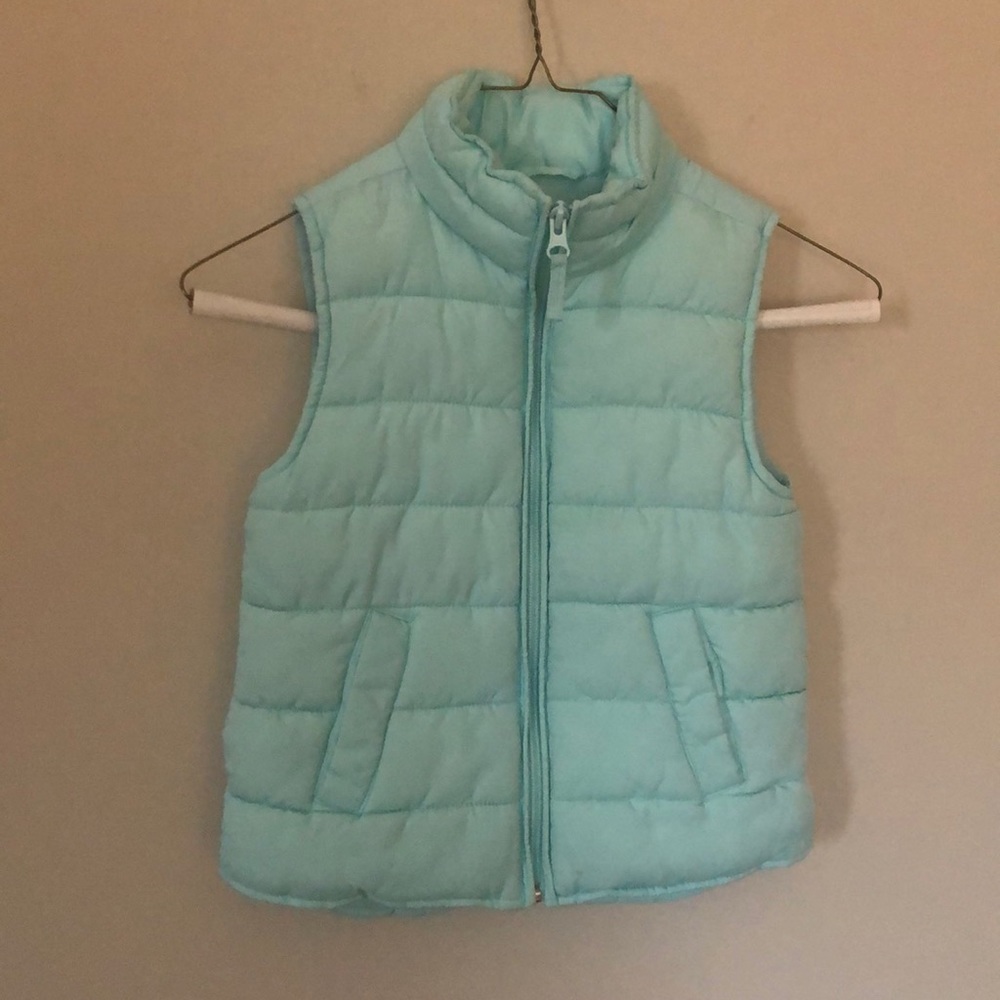 Girls Puffer Vest 5/6 (teal)